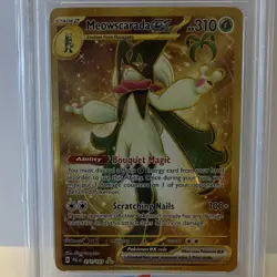 2023 Pokemon Meowscarada ex Hyper Rare holo 271/193 Paldea Evolved PSA 9 - Image 4