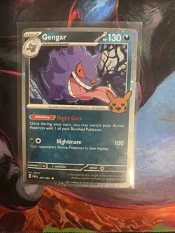 Pokemon Gengar Cosmos Holo 057/091 Trick or Trade Booster 2024 130HP Stage 2 Eng - Image 1