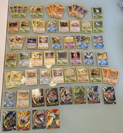 Pokemon Card Lot (62) Jungle, Fossil, Base Set 2, Topps WOTC - Image 1