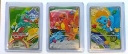 Pokemon 30th Anniversary First Partner Pack Charmander 38 Squirtle 39 Bulbasaur - Image 1