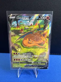 Pokemon TCG Charizard v SWSH260 Sword & Shield Promo Card Near Mint Condition - Image 1