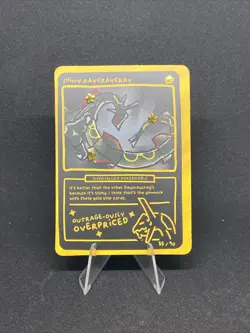 Pokedoodles 2 Shiny Raycraycray 88/90 - Rare - Pokemon Rayquaza Fan Art Gag Team - Image 2