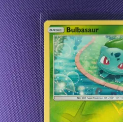 Pokemon Bulbasaur 1/73 Shining Legends Basic Common Reverse Holo 70HP - Image 2