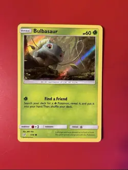 Pokemon TCG Bulbasaur 1/18 Detective Pikachu Holo LP - Image 1