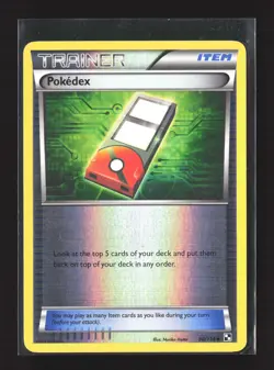 Pokemon Black and White #98/114 Reverse Holo Pokedex - Image 1
