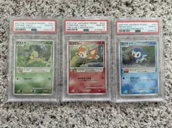 Pokemon Promo Holo Fan Club 2000 Points PSA 10 Turtwig Chimchar Piplup 2007 - Image 1