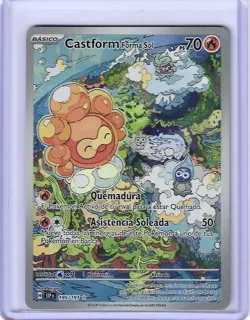 Castform Sunny Form 195/191 Surging Sparks Illustration Rare NM Spanish - Image 1