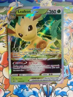 Leafeon VSTAR SWSH195 Promo SWSH Black Star Pokemon TCG - Image 1