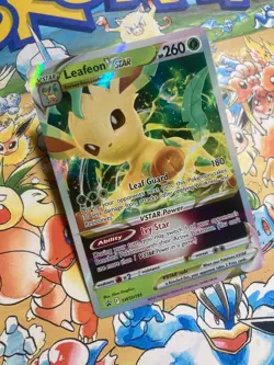 Leafeon VSTAR SWSH195 Promo SWSH Black Star Pokemon TCG - Image 2