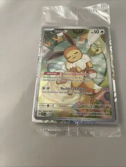 Pokemon Prismatic Evolutions - Eevee SVPEN 173 Black Star Promo - SEALED - Image 1