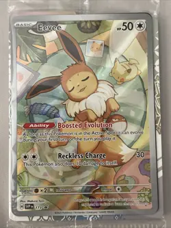 Pokemon Prismatic Evolutions - Eevee SVPEN 173 Black Star Promo - SEALED - Image 2