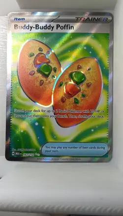 Pokemon Buddy-Buddy Poffin 167/132 ME01: Mega Evolution Ultra Rare Holo Trainer - Image 1