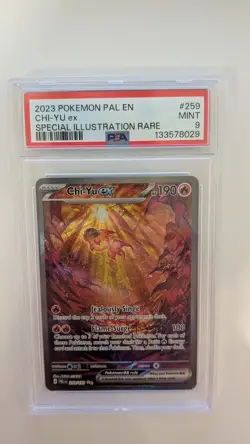 Chi-Yu ex 259/193 Special Illustration Rare PSA 9 Pokemon TCG SV02 Paldea Evolve - Image 1