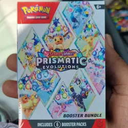 Pokemon Scarlet & Violet Prismatic Evolutions Booster Bundle 6 Packs English - Image 1