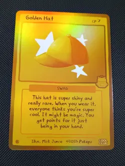 Pokepu Golden Hat 2025 Cool Club Art Mick Junco Pokemon Fan Art - Image 1