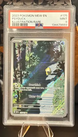 2023 POKEMON MEW EN-151 ILLUSTRATION RARE #175 PSYDUCK PSA 9 TCG - Image 1