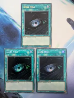 YuGiOh! Dark Hole BLMR-EN086 Secret Rare x3 PLAYSET 1st Ed - Image 1