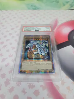 PSA 9 2023 YU-GI-Oh 25th Anniversary Blue-Eyes White Dragon Quarter Century Rare - Image 1