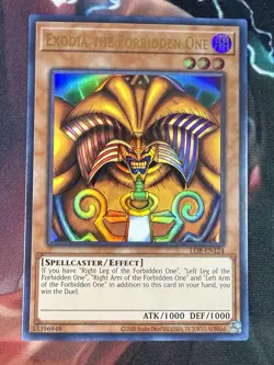 Exodia The Forbidden One Complete Set LOB-EN124 25th Anniversary Yugioh NM - Image 2
