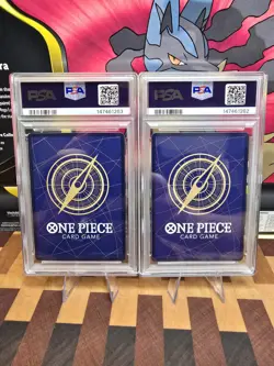 One Piece ST01-012 Luffy OP05 1st Anniv. W/ 3rd Anniv Parallel PSA 10 - Image 2