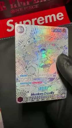 One Piece CCG Monkey D Luffy OP11-118 SEC Silver SP English Edition - Image 2