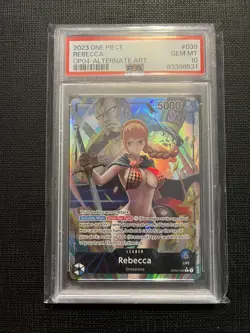 Rebecca OP04-039 Alt Art Leader PSA 10 - One PIece Kingdoms of Intrigue English - Image 1