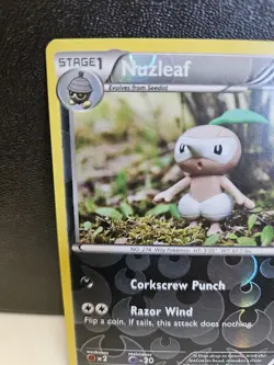 Nuzleaf 72/122 UC Reverse Holo Pokemon TCG Card BREAKpoint NM - Image 4