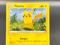 Pikachu Basic Pokemon Card McDonald's Collection 2022 7/15 Holographic - Image 4