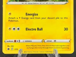 Pikachu Basic Pokemon Card McDonald's Collection 2022 7/15 Holographic - Image 5