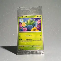 Oddish SVP 102 Path To The Peak Scarlet and Violet SEALED PROMO Pokemon Card - Image 1