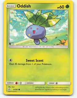 Oddish 2/236 Sun & Moon - Cosmic Eclipse Near Mint Pokemon Card - Image 1