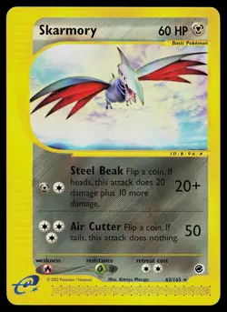 Pokemon Card - Skarmory Expedition 63/165 Rare - Image 1