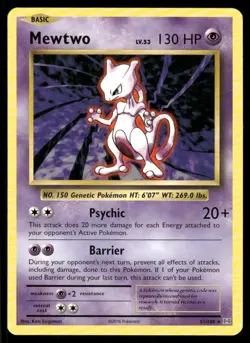 Pokemon Cards Mewtwo 51/108 Evolutions Rare NM - Image 1