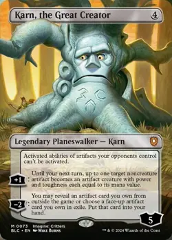 Mint/Near-Mint, English - 1 x MTG Karn, the Great Creator - Foil - Borderless Co - Image 1