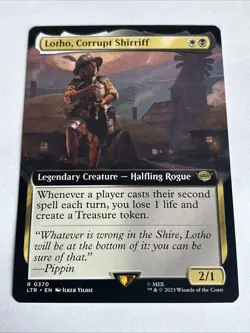 MTG Lotho, Corrupt Shirriff - Extended Art, NM-Mint, English Universes Beyond: L - Image 1