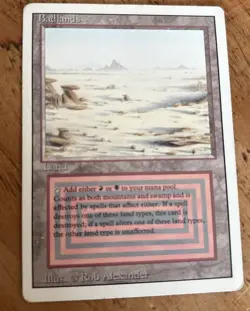 Badlands ~ Revised [ HEAVILY PLAYED ] [ Magic the Gathering MTG ] - Image 1