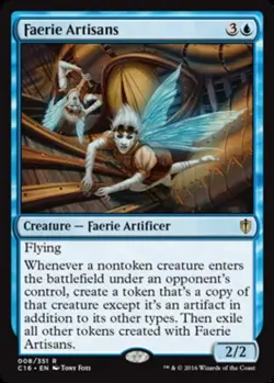 1x Faerie Artisans NM-Mint, Japanese Commander 2016 MTG Magic - Image 1