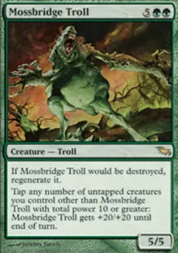 MTG - Mossbridge Troll - Shadowmoor - NM, English Magic FLAT RATE SHIP - Image 1