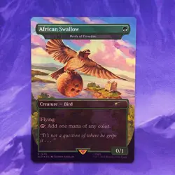 FOIL Birds of Paradise European African Swallow 1675 Monty Python Secret Lair - Image 2