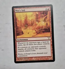 UNPLAYED M/NM War's Toll Dissension Magic MTG EDH CUBE VINTAGE - Image 1