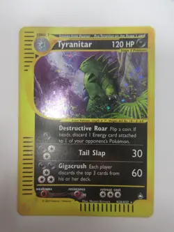 Tyranitar - H28/H32 - Pokemon Aquapolis Holo Rare Card MP - Image 1