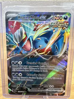 Pokemon TCG Roaring Moon ex Paradox Rift 124/182 Holo Double Rare - Image 1