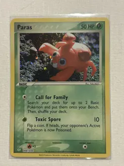 Paras 004/034 CLV Trading Card Game NM Condition, Classic Holo Pokemon - Image 1
