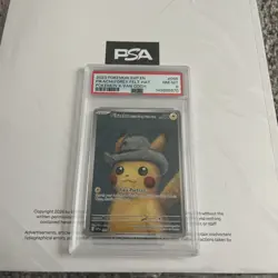 Pokemon Pikachu with Grey Felt Hat Van Gogh Promo SVP EN 085 PSA 8 REGRADEU - Image 1
