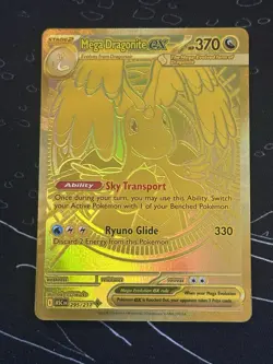 Mega Dragonite EX 295/217 Gold Mega Hyper Rare Ascended Heroes Pokemon TCG NM+ - Image 1