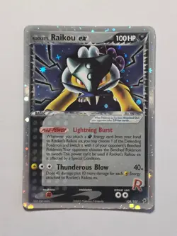 Rocket's Raikou EX 108/109 EX Team Rocket Returns 2004 Pokemon Card - MP - Image 1