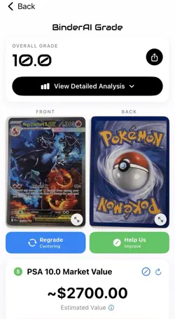 2025 Pokemon Phantasmal Flames Mega Charizard x EX 125/094 SIR - Image 3