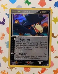 Pokemon TCG Murkrow 30/115 Reverse Holo EX Unseen Forces Stamped English 2005 - Image 1