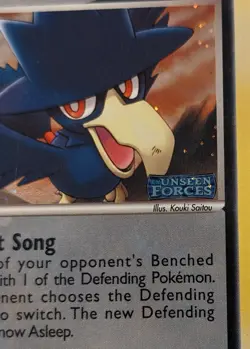 Pokemon TCG Murkrow 30/115 Reverse Holo EX Unseen Forces Stamped English 2005 - Image 3