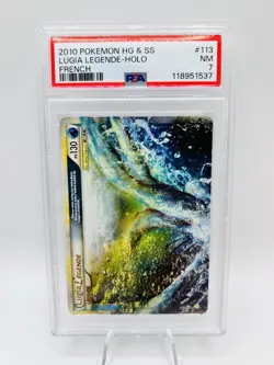 PSA 7 Carte Pokemon Lugia Legende 113/123 HGSS FR - Image 2